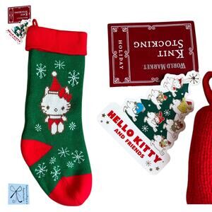 Sanrio Hello Kitty and Friends x World Market 2019 Hello Kitty Knit Stocking